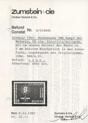 Thumb-2: 388.1.09 - 1952, Advertising and commemorative stamps, OMS signet, malaria mosquito