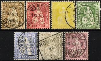 Thumb-1: 37-43 - 1867-1878, Seated Helvetia, white paper