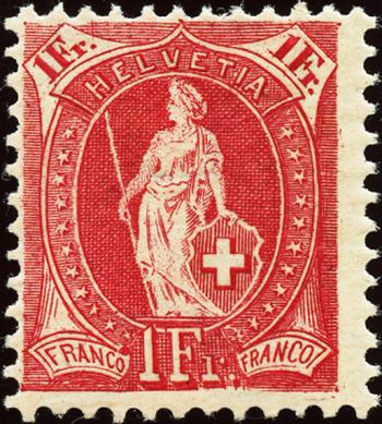 Briefmarken: 99A - 1907 Faserpapier, 14 Zähne, WZ