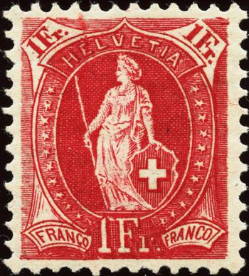 Briefmarken: 99A - 1907 Faserpapier, 14 Zähne, WZ