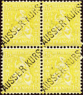 Briefmarken: 47II - 1881 Faserpapier
