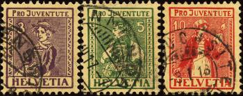 Timbres: J7-J9 - 1917 Photos de costumes traditionnels