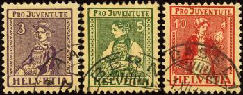 Timbres: J7-J9 - 1917 Photos de costumes traditionnels