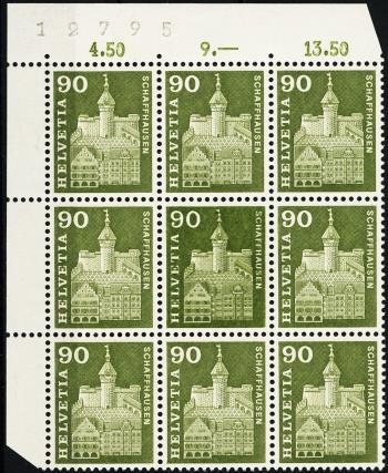 Briefmarken: 368.2.01 - 1960 Munot, Schaffhausen