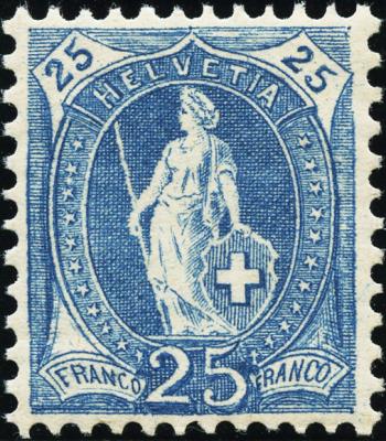 Briefmarken: 87A - 1905 weisses Papier, 13 Zähne, WZ