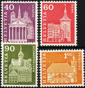 Thumb-1: 362RLM-369RLM - 1964, Postal history motifs and architectural monuments, fluorescent paper, violet fibers