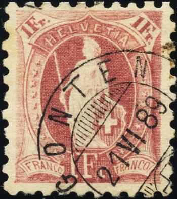 Thumb-1: 71B - 1889, White paper, 11 teeth, KZ A