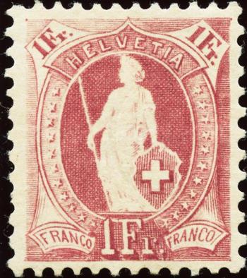 Thumb-1: 71D - 1895, weisses Papier, 13 Zähne, Kontrollzeichen B