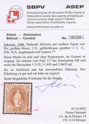 Thumb-2: 92A.3.31/II - 1906, Carta bianca, 13 denti, WZ