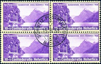 Stamps: B1z - 1938 Tell's Chapel, fluted paper