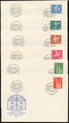 Thumb-3: 355-372 - 1960, Motifs d'histoire postale et monuments architecturaux