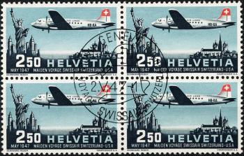 Timbres: F42 - Bloc de 4, oblitéré