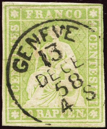 Thumb-1: 26C - 1855, Berner Druck, 2e période d'impression, Münchner Papier