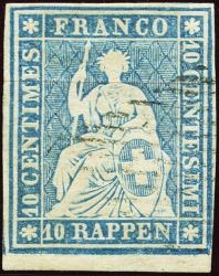 Timbres: 23E - Timbre isolé, oblitéré