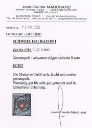 Thumb-2: 17II-T27 U-RO - 1851, Rayon I, sans frontière transversale
