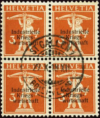 Stamps: IKW1 - Blocks of four, postmarked