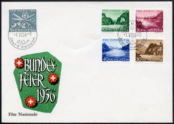 Stamps: B76-B80 - First day cover, FD-Postmark French