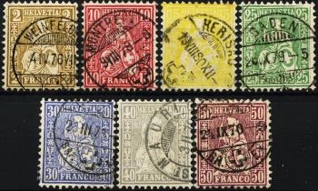 Thumb-1: 37-43 - 1867-1878, Helvetia assise, papier blanc