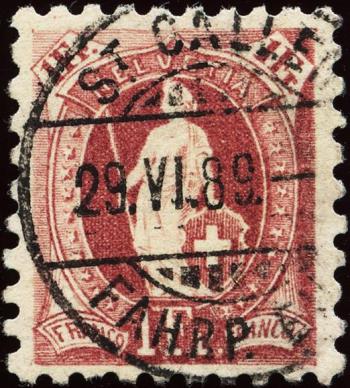 Briefmarken: 71B - Einzelmarke, gestempelt