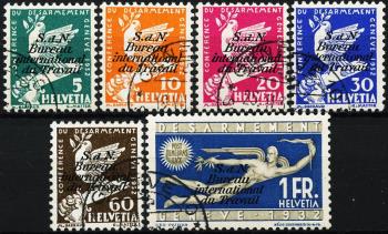Thumb-1: BIT32-BIT37 - 1932, Commemorative stamps for the Geneva Disarmament Conference