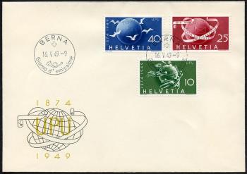 Briefmarken: 294-296 - Ersttagsbrief, ET-Stempel italienisch