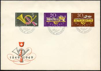 Thumb-3: 291-293 - 1949, 100 Jahre Eidgenössische Post
