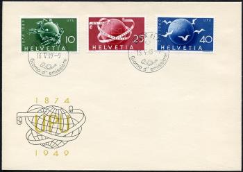 Briefmarken: 294-296 - Ersttagsbrief, ET-Stempel italienisch