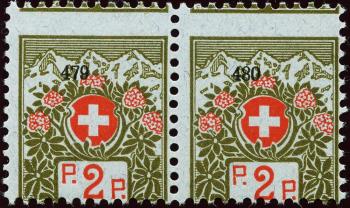 Thumb-1: PF2A.1.09 - 1911-1926, Schweizer Wappen und Alpenrosen