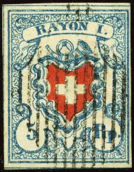 Thumb-1: 17II-T27 U-RU-I - 1851, Rayon I, sans frontière transversale