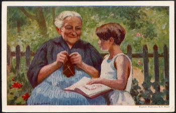 Thumb-2: BK47II - 1928, Grossmutter mit Mädchen