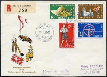 Thumb-1: 320-323 - 1955, Advertising and commemorative stamps