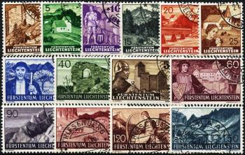 Briefmarken: FL126-FL139 - Serie, gestempelt