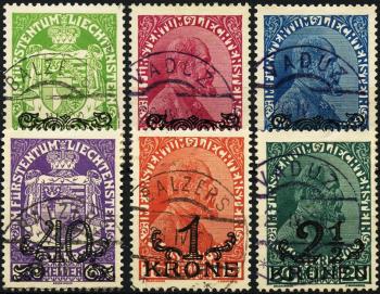 Briefmarken: FL11-FL16 - Serie, gestempelt