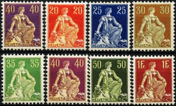 Briefmarken: 107-113+115 - Serie, postfrisch