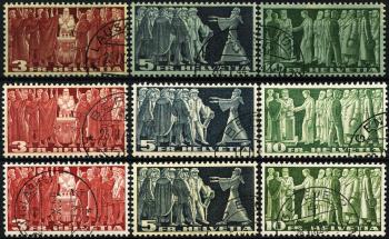 Briefmarken: 216v-218x - Serie, gestempelt