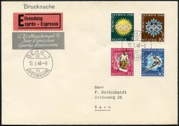Briefmarken: W25-W28 - Ersttagsbrief, ET-Stempel