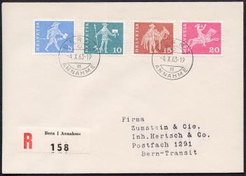 Briefmarken: 355L-360L,363L,367L - Ersttagsbrief, ET-Stempel