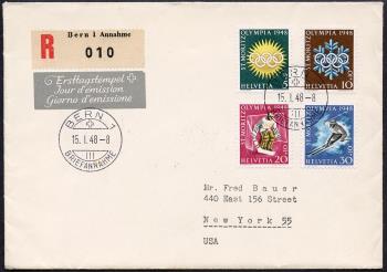 Briefmarken: W25-W28 - Ersttagsbrief, ET-Stempel