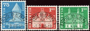 Francobolli: 366L,370L-371L - serie, PG-Annullo