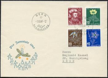 Thumb-1: J129-J132 - 1949, Bildnis N. Wengis und Alpenblumenbilder