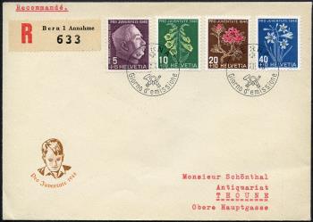 Thumb-1: J125-J128 - Bildnis General Willes und Alpenblumenbilder, 1948
