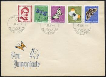 Thumb-1: J138-J142 - 1951, Ritratto di J. Spyri e immagini di insetti