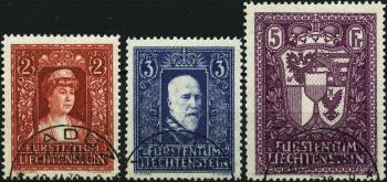 Thumb-1: FL119-FL121 - 1933+1935, Fürstin Elsa, Fürst Franz I und Landeswappen