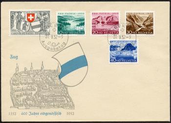 Thumb-1: B56-B60 - 1952, Glaris et Zoug fêtent leurs 600 ans au sein de la Confédération suisse