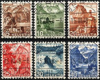 Briefmarken: 285-290 - Serie, ET-Stempel