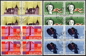 Thumb-1: 334-337 - 1958, Francobolli pubblicitari e commemorativi