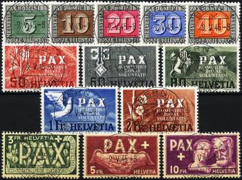 Thumb-1: 262-274 - 1945, Gedenkausgabe zum Waffenstillstand in Europa, 13 Werte