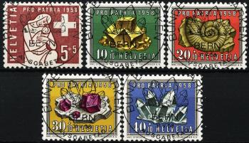 Thumb-1: B86-B90 - 1958, Sinnbild, Mineralien und Versteinerungen