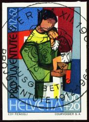 Thumb-1: J198 - 1962, Ausschnitt aus dem Jubiläumsblock 50 Jahre Pro-Juventute Marken