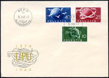 Thumb-1: 294-296 - 1949, 75 Jahre Weltpostverein